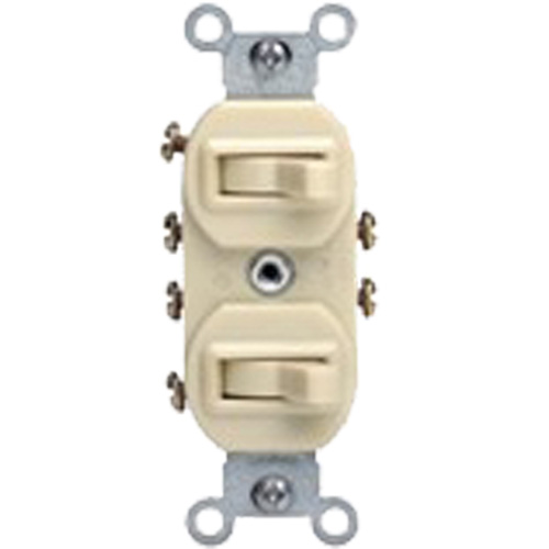 Combinaison deux interrupteurs tripolaires - Leviton 5243-I