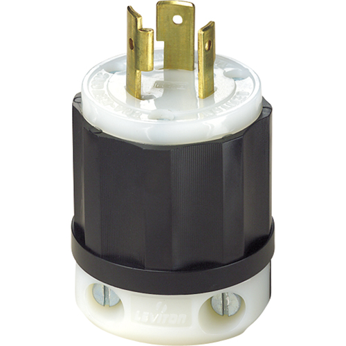 Dispositif verrouillable de qualit&eacute; industrielle, Nylon, 20 A, 125 V, L5-20P - Leviton 2311