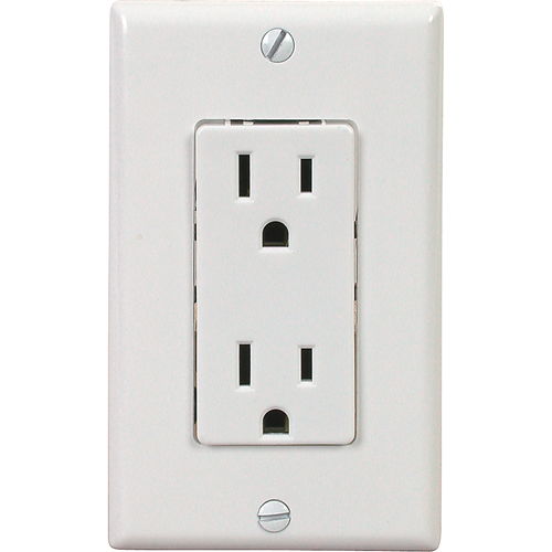 Decora&reg; Side-Wired & Quickwire Duplex Receptacle - Leviton 5325-W