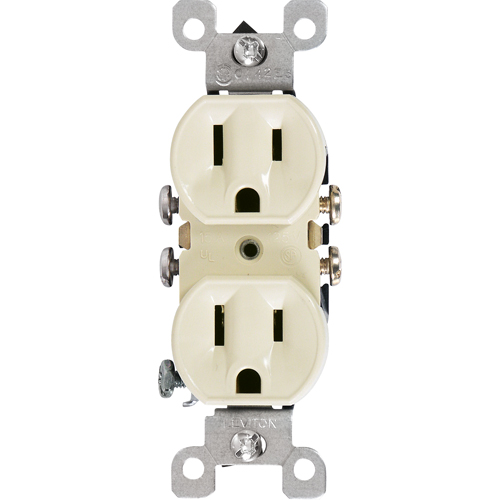 Duplex Side-Wire & Quickwire NEMA 5-1 R Receptacle - Leviton 5320-ICP