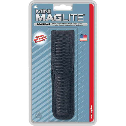 Nylon Belt Holster for 2-Cell AA Flashlights, Flashlight Holder, Nylon, 1 Pockets - Maglite AM2A056