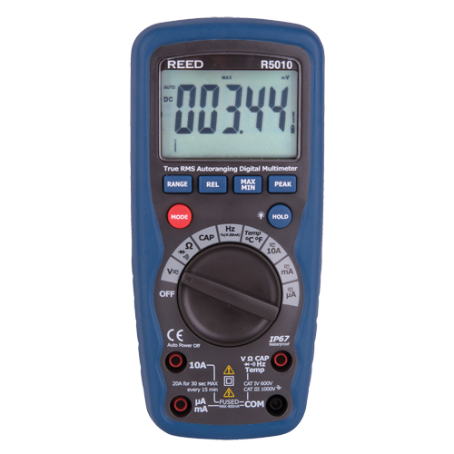 Digital Multimeters, AC/DC Voltage, AC/DC Current - Reed Instruments R5010