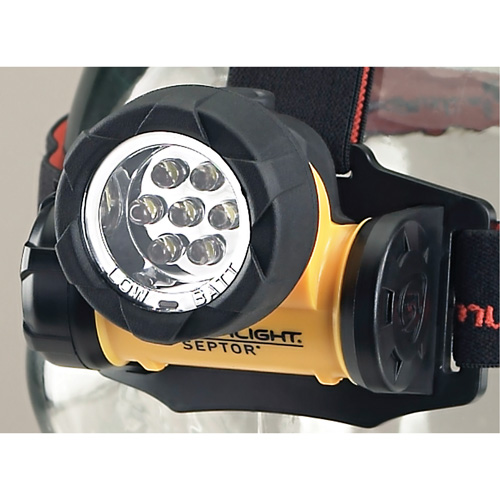 Lampes frontales Septor, DEL, 120 lumens, 3,5 hres de fonctionnement, piles AAA - Streamlight 61052