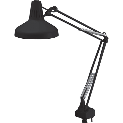 Heavy-duty Combination Task Light, 22/60 W, Fluorescent/Incandescent, 45" Neck, Black - Luxo K110660001
