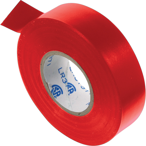 Electrical Tape, 19 mm (3/4") x 20.1 m (66'), Red, 7 mils -  