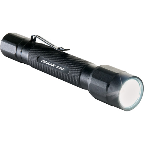 2360 Flashlight, LED, 375 Lumens, AA Batteries - Pelican 023600-0002-110