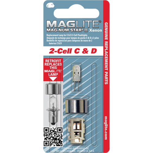 Replacement Bulb for 2-Cell C & D Flashlights - Maglite LMXA201