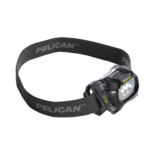 Lampe frontale 2740, DEL, 66 lumens, 7.25 hres de fonctionnement, piles AAA - Pelican 027400-0101-110