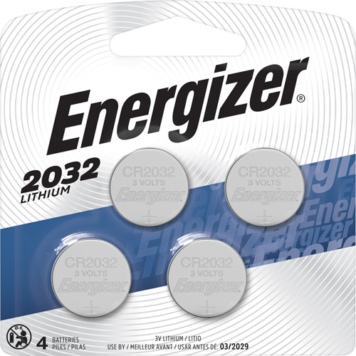 2032 Batteries, 3 V - Energizer 2032BP-4