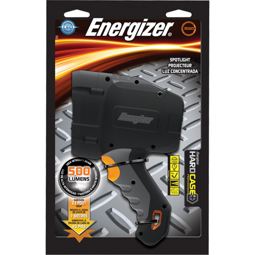 Hard Case&reg; Professional Spot Light, LED, 600 Lumens, AA Batteries - Energizer HCSP61E