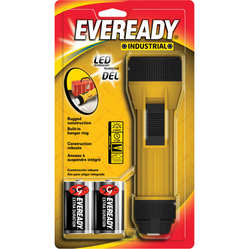 Lampe de poche industrielle et &eacute;conomique Eveready, DEL, 35 lumens, Piles D - Energizer EVINL25S