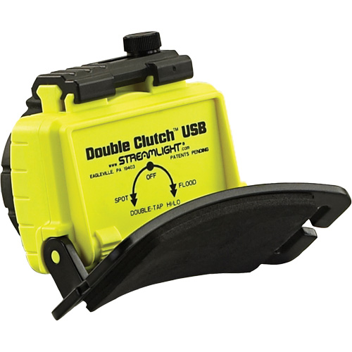 Lampe frontale Double Clutch USB, DEL, 125 lumens, 3,5 hres de fonctionnement, piles Rechargeable - Streamlight 61602