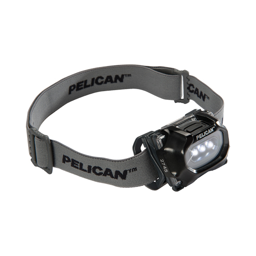 2745 Headlamp, LED, 33 Lumens, 20 Hrs. Run Time, AAA Batteries - Pelican 027450-0103-110