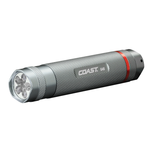 G45 Flashlight, LED, 385 Lumens, AAA Batteries - Coast 19301