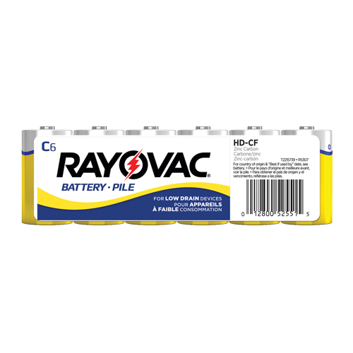 Piles C carbonate de zinc Rayovac - Rayovac HD-C