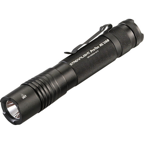 ProTac&reg; HL USB Professional Tactical Flashlight, LED, 1000 Lumens, Rechargeable Batteries - Streamlight 88052