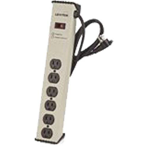 Surge Protector Strip, 6 Outlets, 900 J, 1500 W, 6' Cord - Leviton 5100-IS2