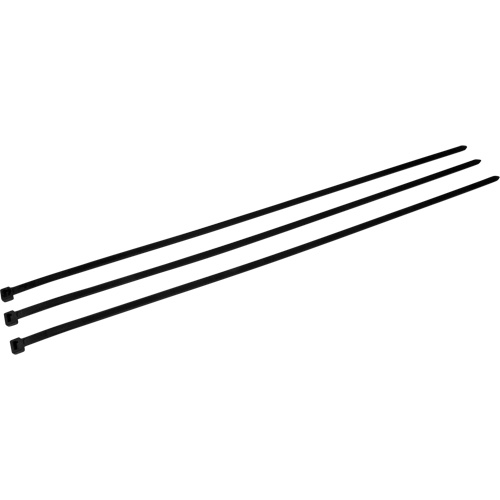Attache pour c&acirc;bles, Longueur 36", R&eacute;sistance &agrave; la traction 175 lb, Noir - 3M CT36BK175-L