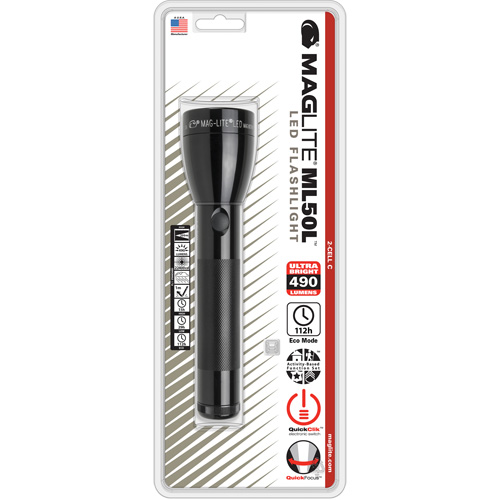 Lampe de poche, DEL, 490 lumens, Piles C - Maglite ML50L-S2016
