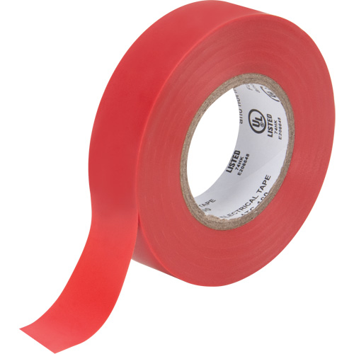 Ruban isolant, 19 mm (3/4") x 18 m (60'), Rouge, 7 mils - Outils Aurora 