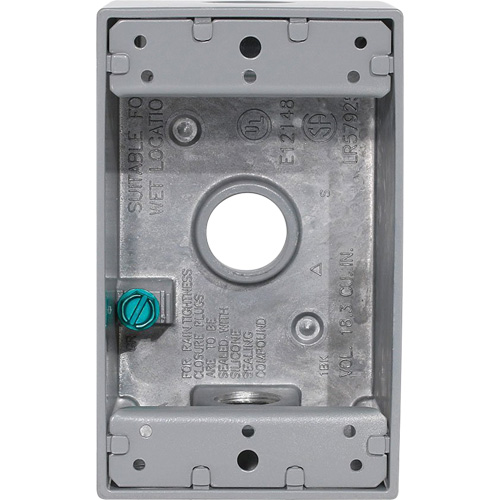 Weatherproof Electrical Box - Leviton 1GM53-GY