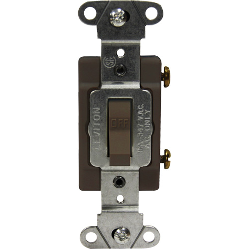Industrial Grade Single-Pole Toggle Switch - Leviton 18201-CB