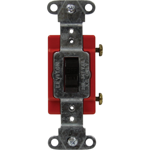 Industrial Grade Single-Pole Toggle Switch - Leviton 18221-B