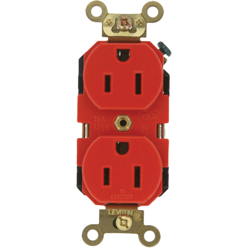 Prise double de calibre industriel tr&egrave;s robuste - Leviton 5262-R