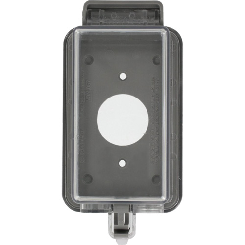 While-In-Use Vertical Outlet Cover - Leviton 5978-DCL