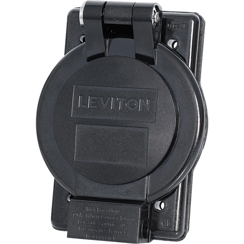 Couvercle &agrave; rebord - Leviton WP2-EB