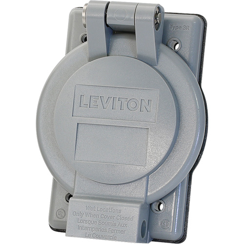 Couvercle &agrave; rebord - Leviton 7420-G