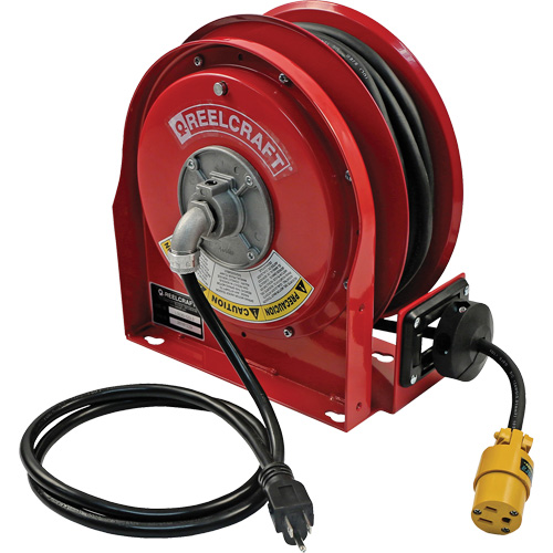 3000 Compact Premium Duty Cord Reel, 30', SJTO, 12 Gauge, 15 A - Reelcraft L 3030 123 3