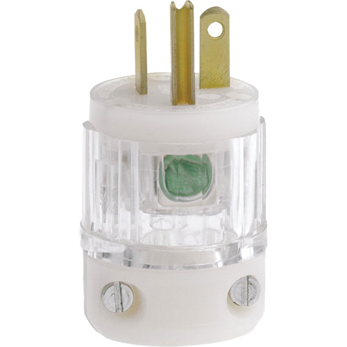 Hospital Grade Extension Plug, Nylon, 20 Amps, 125 V - Leviton 8315-CT