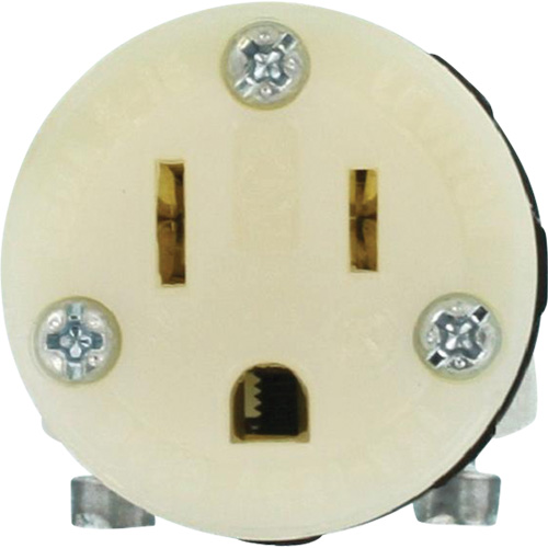 Hospital Grade Extension Plug Connector, 5-15R, Nylon - Leviton 8219-C