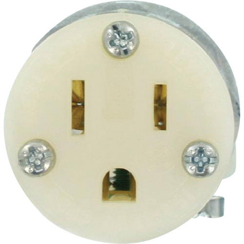 Connecteur de prise de rallonge de qualit&eacute; hospitali&egrave;re, 5-15R, Nylon - Leviton 8219-PLC