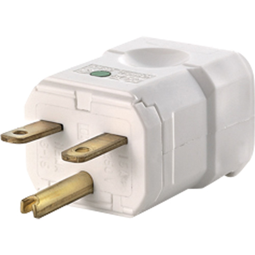 Hospital Grade Extension Plug, Nylon, 15 A, 250 V - Leviton 8656-V