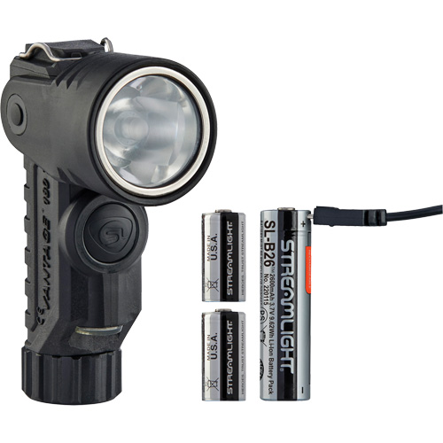 Lame de poche &agrave; alimentation multiple &agrave; angle droit pour casque Vantage 180 X, DEL, Piles Rechargeable/CR123A, Polym&egrave;re de nylon - Streamlight 88913