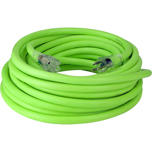 Flexzilla&reg; Pro Industrial Extension Cord, All-Weather, SJTW, 10/3 AWG, 15 A, 50' - Prime FZ512930