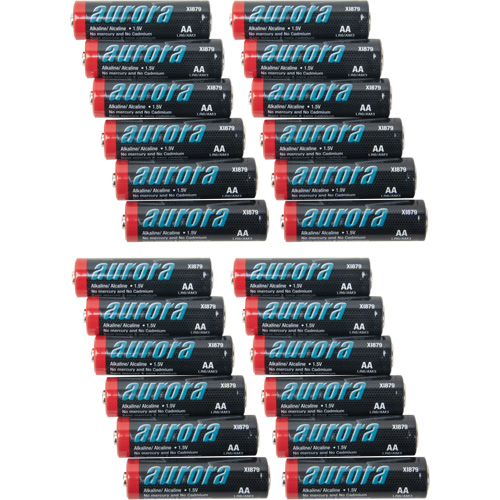 Alkaline Batteries, AA, 1.5 V - Aurora Tools 