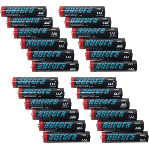 Alkaline Batteries, AAA, 1.5 V - Aurora Tools 