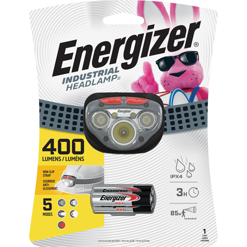 Vision HD+ Focus Headlight, LED, 400 Lumens, 3 Hrs. Run Time, AAA Batteries - Energizer HDDIN32E