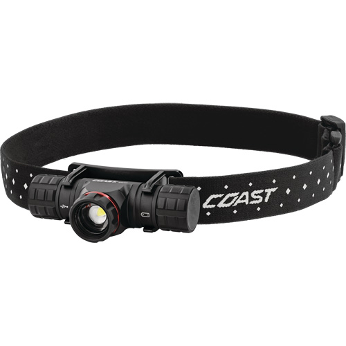 XPH30R Headlamp, LED, 1000 Lumens, 41 Hrs. Run Time, Rechargeable/CR123 Batteries - Coast 30611
