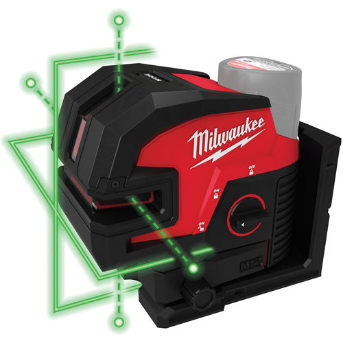 M12 Green Cross Line & 4-Points Laser - Milwaukee 3624-20