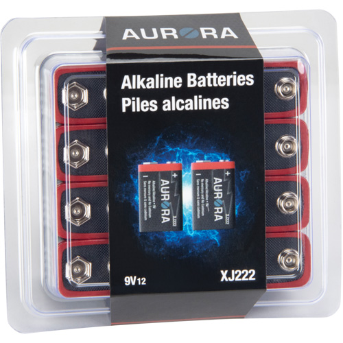 Industrial Alkaline Batteries, 9 V - Aurora Tools 
