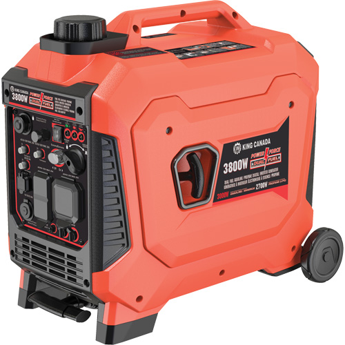 G&eacute;n&eacute;ratrice &agrave; onduleur num&eacute;rique et double carburant essence & propane - King Canada KCG-3800I-DF