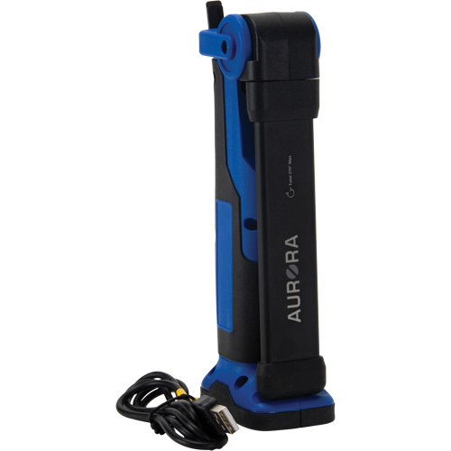 Baladeuse pliante/torsad&eacute;e, Magn&eacute;tique, Rechargeable, 350 lumens - Outils Aurora 