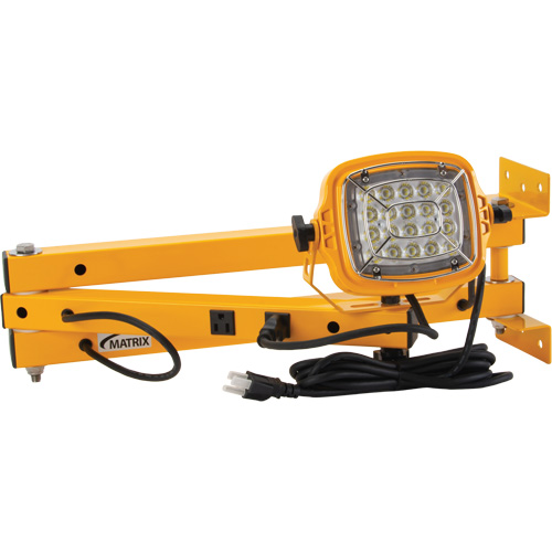 Dock Light, 40" Arm, 50 W, LED Lamp, Metal - Aurora Tools 