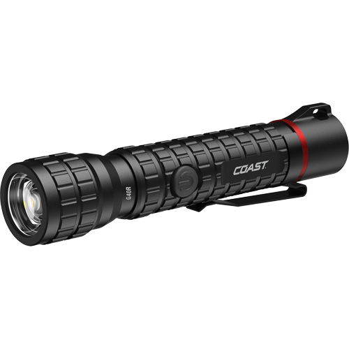 G40R Waterproof Flashlight with Twist Focus, LED, 650 Lumens, Rechargeable Batteries - Coast 31667