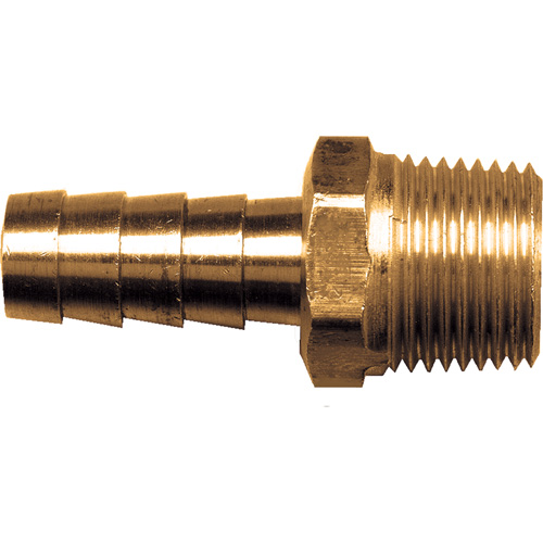 Raccord m&acirc;le &agrave; barbillon pour tuyau, Laiton, 1/2" - Fairview Fittings 125-6D