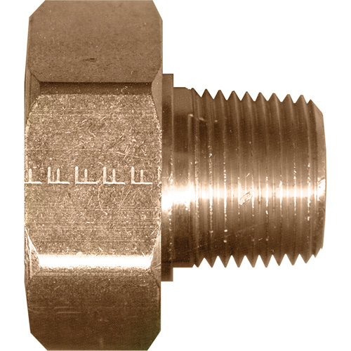 Swivel Connector, 1/2" Dia, Brass - Fairview Fittings 194-D
